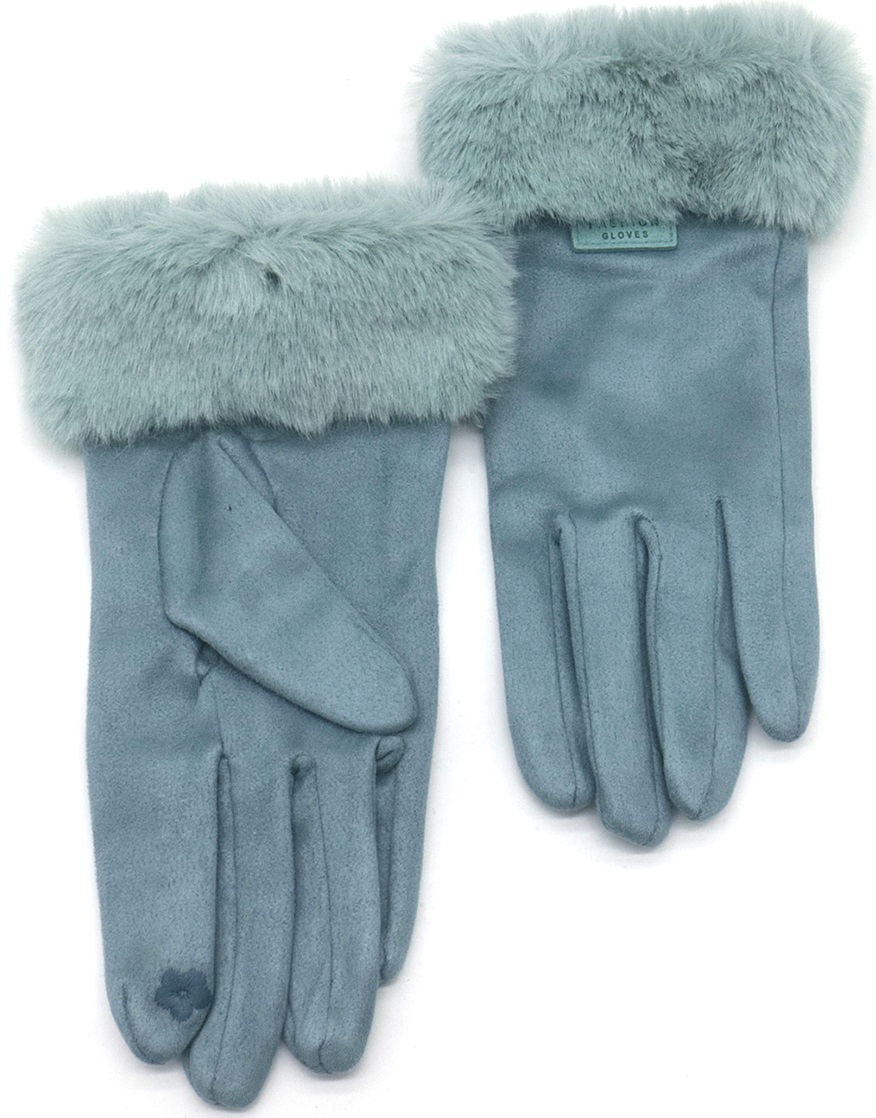 F-E24.2 GLOVE403-124-7 Gloves Faux Fur