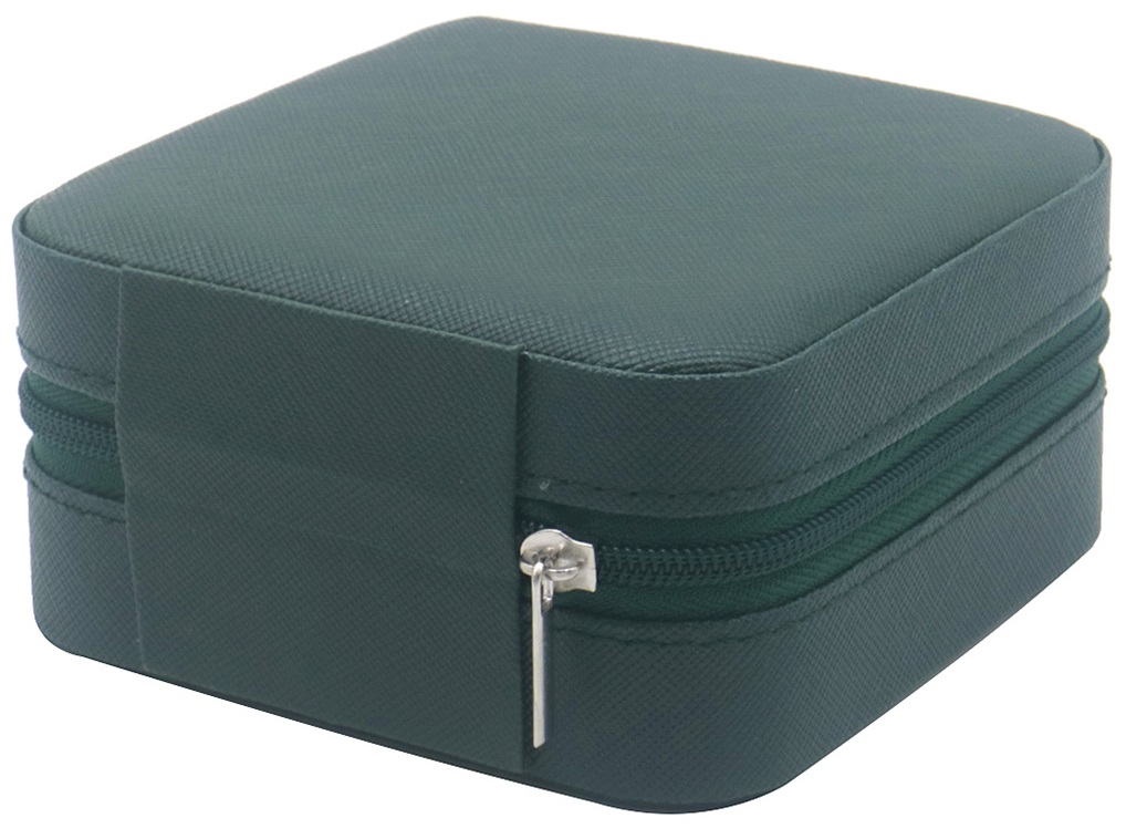 Q-A4.2 PK829-012 PU Travel Case 10x10x5cm Green