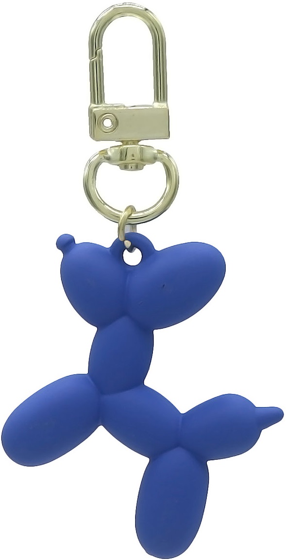 D-B16.3 KY2403-018-17 Keychain Dog 5cm Blue