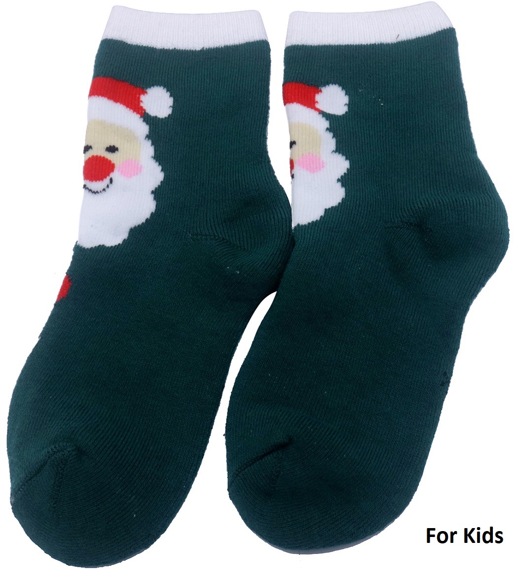 S-D2.1 SOCK2359-001-1 No.1 Chirstmas Size 33-38 For Kids