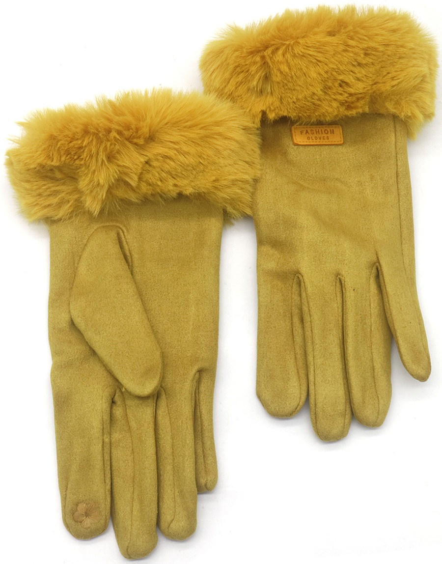 R-G2.1 GLOVE403-124-3 Gloves Faux Fur