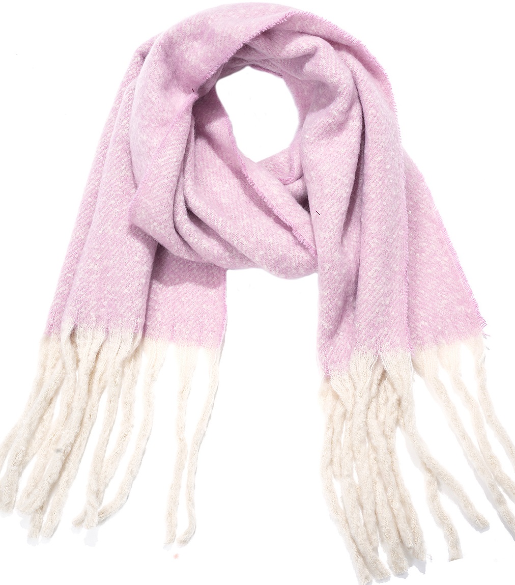 Y-F4.2 SCARF705-123-1 Winter Scarf 190x40cm Pink