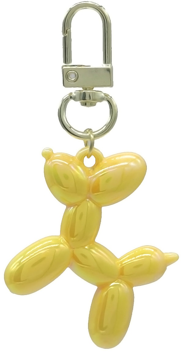 A-D10.1 KY2403-018-20 Keychain Dog 5cm Yellow