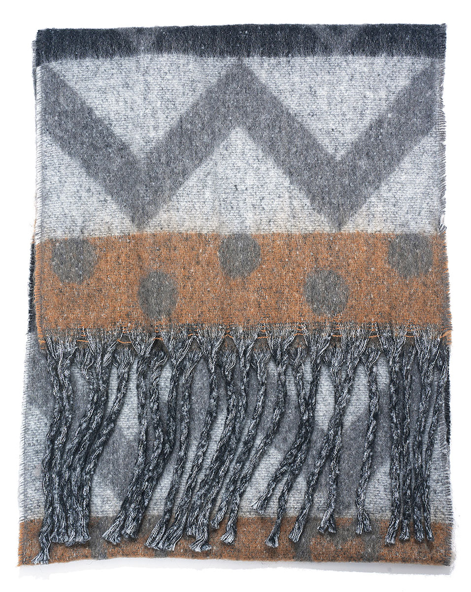 Y-C1.5  SCARF705-177-6 Winter Scarf Aztek 190x40cm