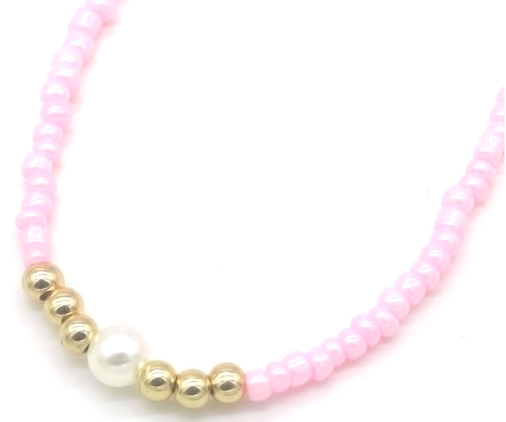 I-C8.3 N2375-071-1 Necklace for Kids Pearl Pink