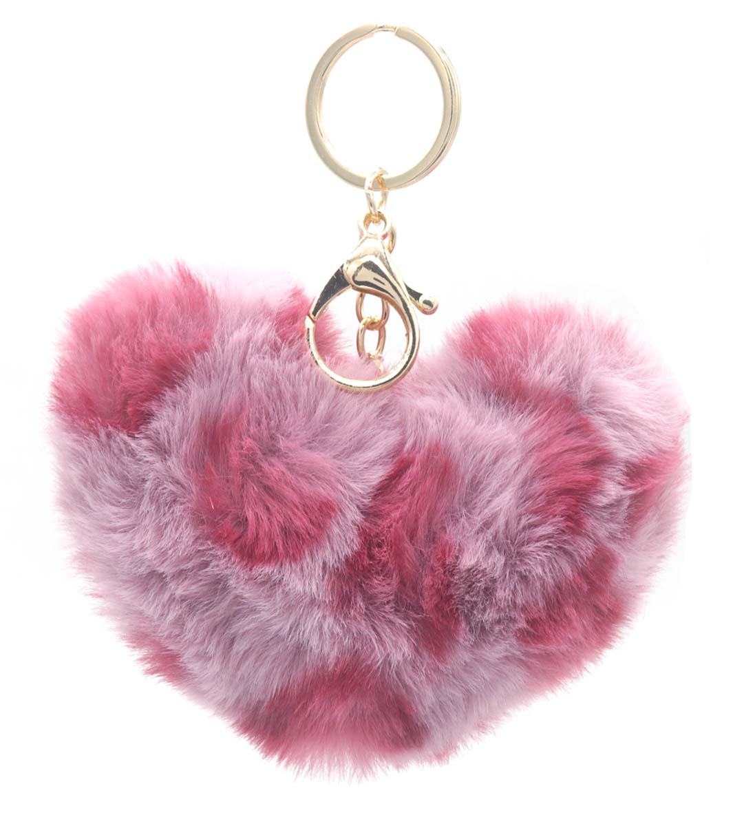 G-B13.1 KY2403-168-2 Fluffy Keychain 10cm Heart