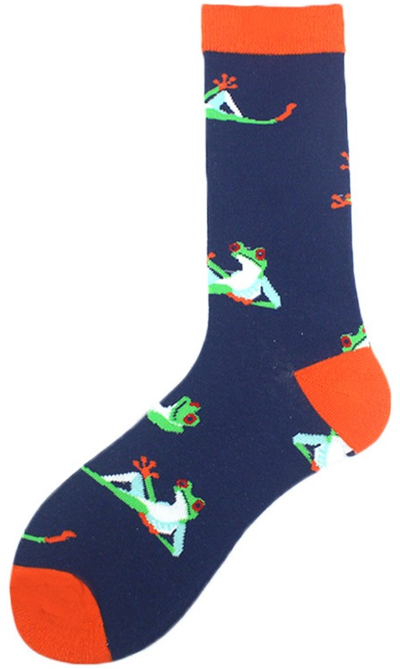 S-I3.1 SOCK2316-077-12 Pair of Socks Size 38-45 Frogs