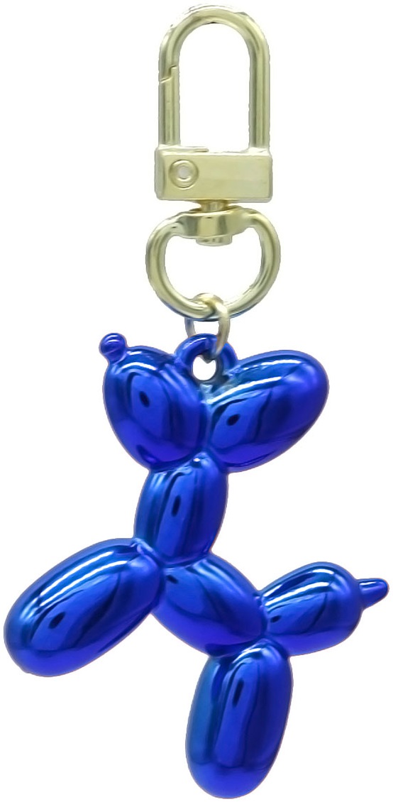 C-E11.1 KY2403-018-25 Keychain Dog 5cm Blue