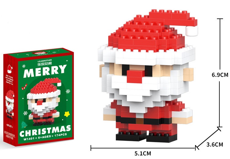 K-E7.1 CG2432-124-1 Mini Building Block Set Christmas