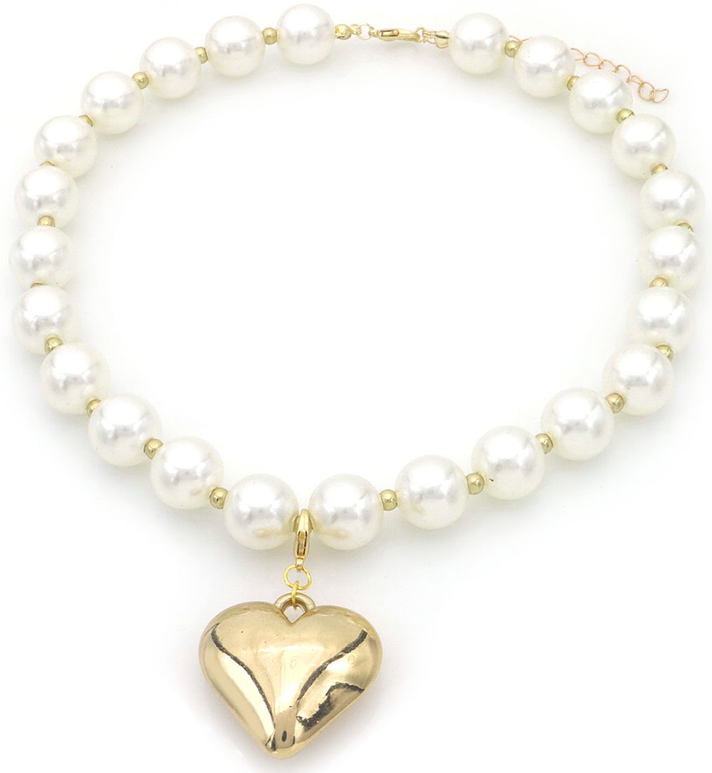 D-E26.1 N2458-018 Necklace Oversized Pearls