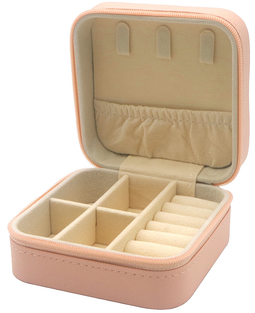 Q-C8.1  PK829-012 PU Travel Case 10x10x5cm Pink