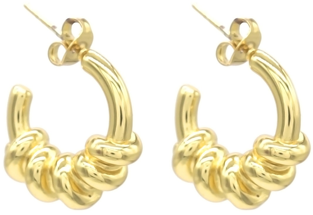 H-E18.1  E126-106G S. Steel Earrings 2cm