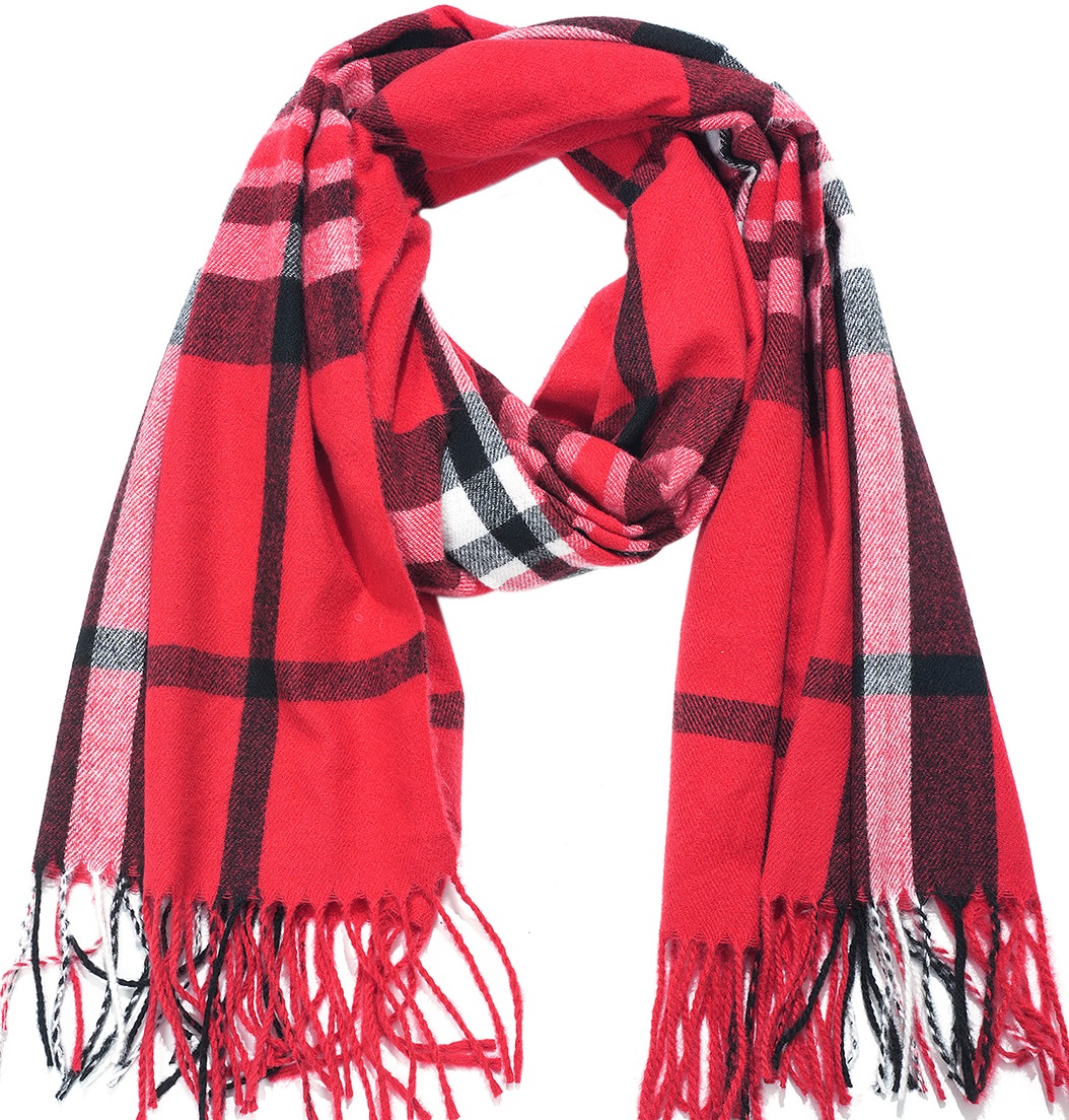 Q-P6.2 SCARF705-199-5 Scarf Soft Checkered 180x70cm