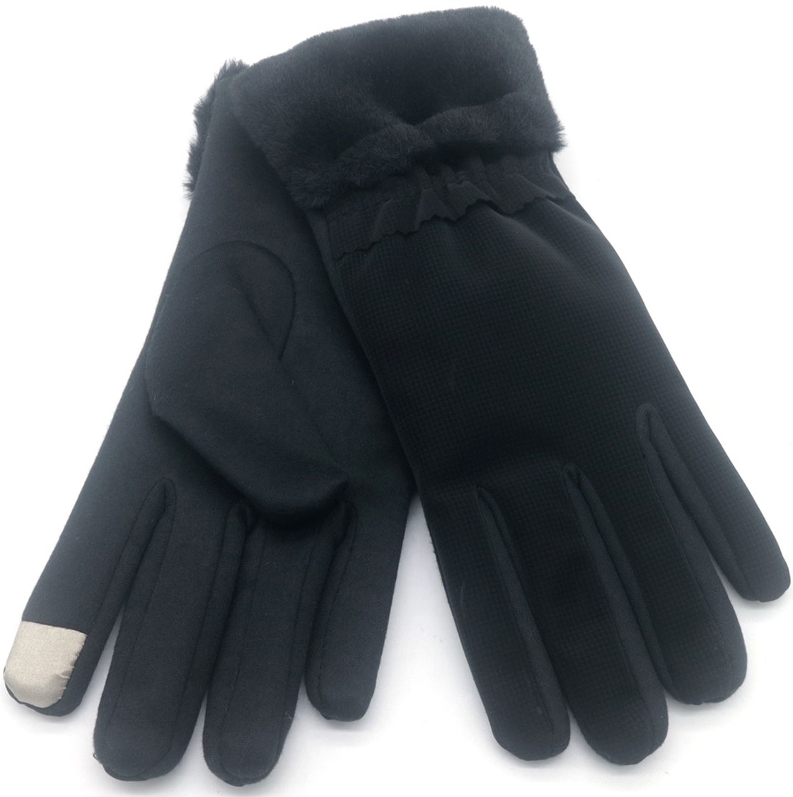 Q-O8.2 GLOVE703-031-1 Thick Winter Gloves Black