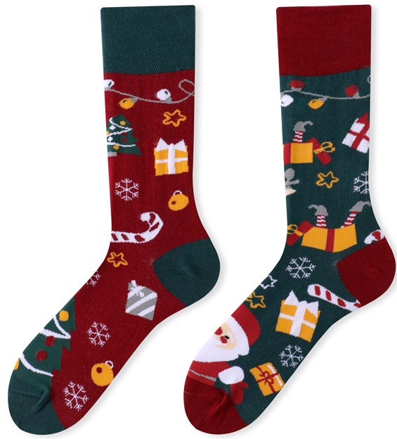 S-H5.2 SOCK2438-107 Pair of Socks Size 38-45 Christmas