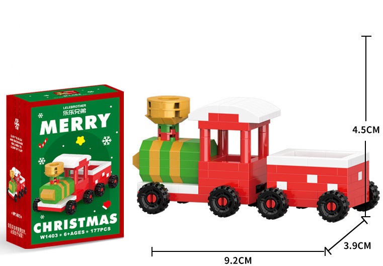 L-F6.2 CG2432-124-3 Mini Building Block Set Christmas