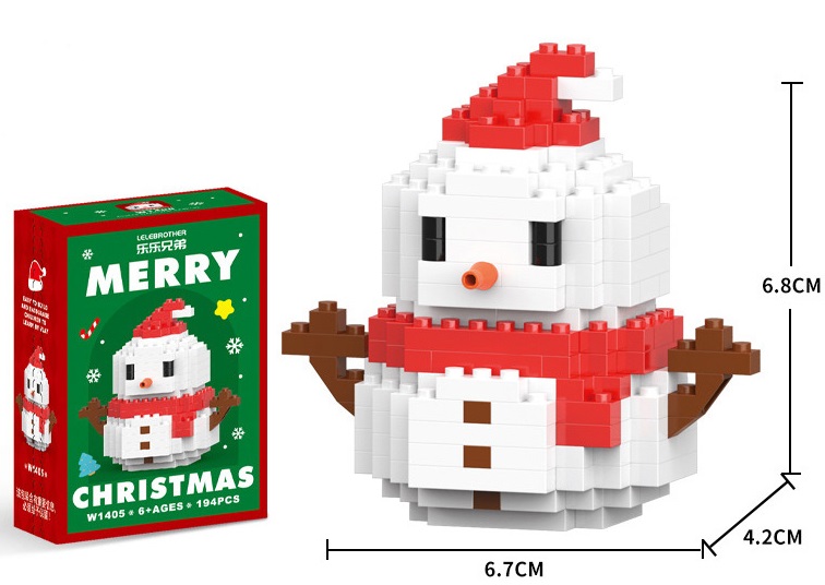 L-A3.2  CG2432-124-5 Mini Building Block Set Christmas