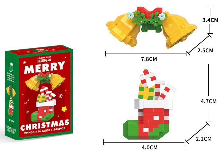 K-D3.1 CG2432-124-8 Mini Building Block Set Christmas